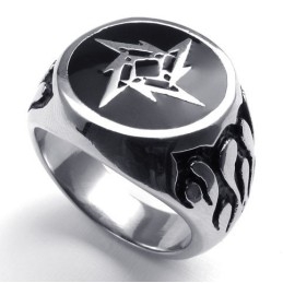 Modieuze Patronen, Kleurglans, Stabiele Kwaliteit, Titanium Ring