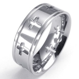 Prachtig Ontwerp, Kleurbriljantie, Uitstekende Kwaliteit Titanium Ring