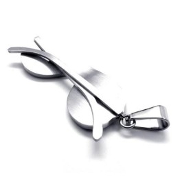 Zwarte Zonnebril Model Puur Titanium Ketting Hanger
