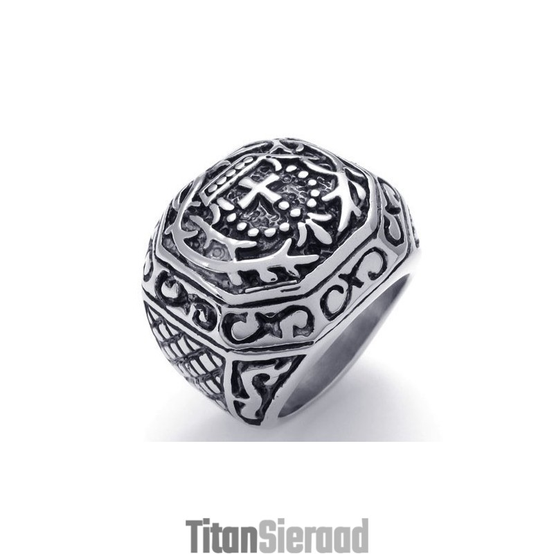 Vakkundige Vervaardiging, Kleurbriljantie, Hoogwaardige Titanium Ring Vakkundige Vervaardiging, Kleurbriljantie, Hoogwaardige Titanium Ring