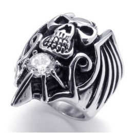 Fijn Bewerkte Kleurbriljantie, Brede Variaties Titanium Ring