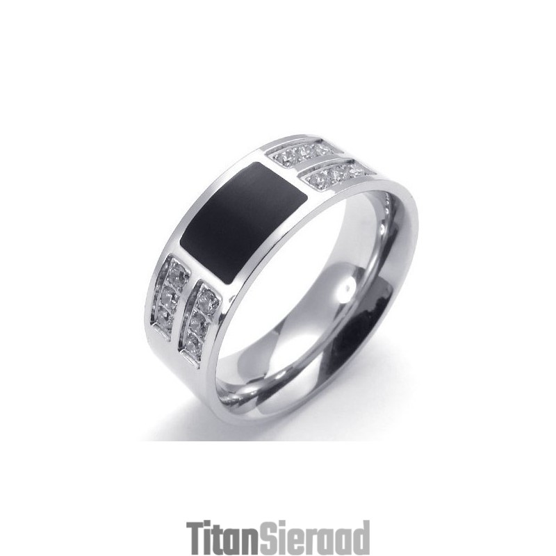 Prachtig Ontwerp, Kleur En Briljantie Voor Een Lang Verhaal: Titanium Ring