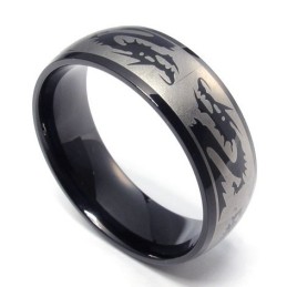 Modieuze Patronen, Delicate Kleuren, Uitstekende Kwaliteit Titanium Ring