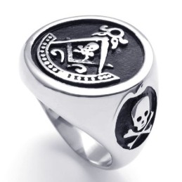 Modieuze Patronen, Delicate Kleuren, Titanium Ring Van Superieure Kwaliteit