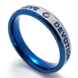 Elegante Vorm, Prachtige Kleuren, Superieure Kwaliteit Titanium Ring