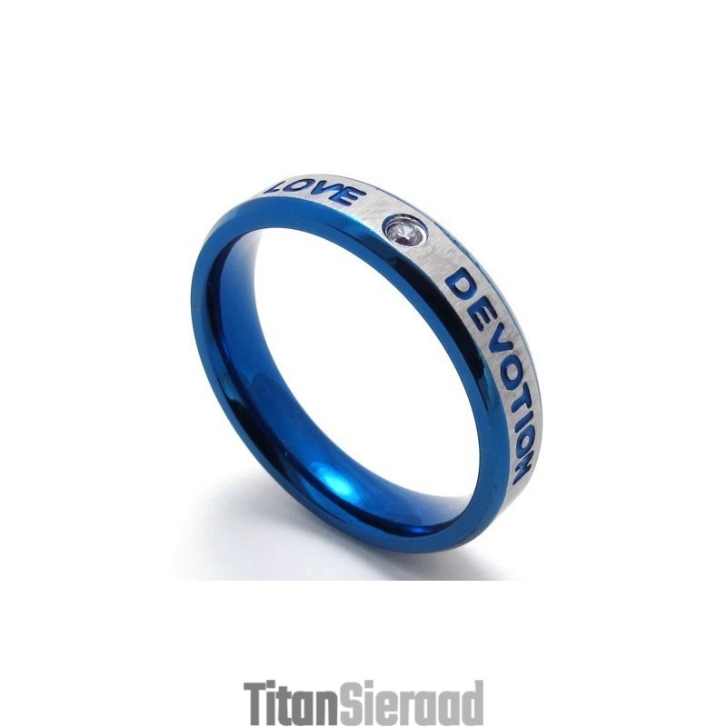 Elegante Vorm, Prachtige Kleuren, Superieure Kwaliteit Titanium Ring