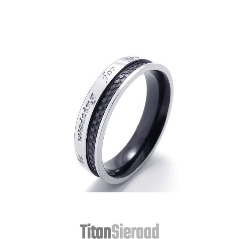 Elegante Vorm, Delicate Kleuren, Hoogwaardige Titanium Ring Elegante Vorm, Delicate Kleuren, Hoogwaardige Titanium Ring