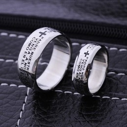 Bijbelse Koppels Mannen Titanium Ring
