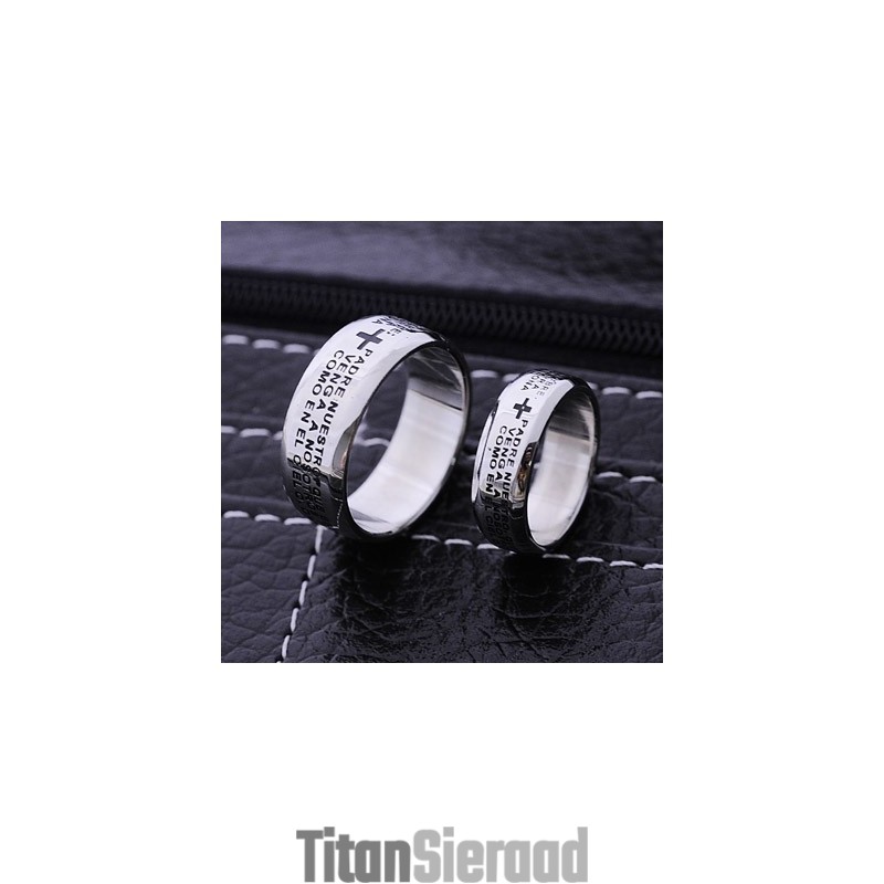 Bijbelse Koppels Mannen Titanium Ring Bijbelse Koppels Mannen Titanium Ring