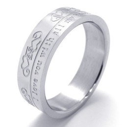 Verschillende Stijlen, Delicate Kleuren, Hoogwaardige Titanium Ring