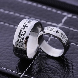 Bijbelse Koppels Mannen Titanium Ring