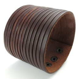 Vakkundige Vervaardiging Delicate Kleuren Betrouwbare Kwaliteit Titanium Leren Armband