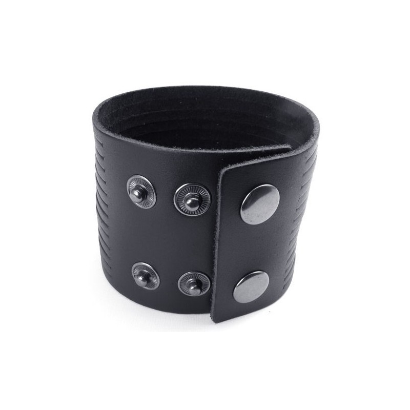 Deft Design Delicate Kleuren Uitstekende Kwaliteit Titanium Leren Bangle Deft Design Delicate Kleuren Uitstekende Kwaliteit Titanium Leren Bangle