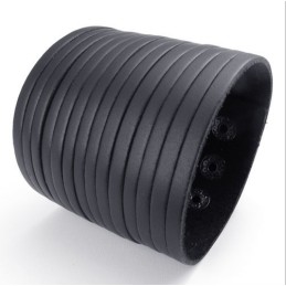 Deft Design Delicate Kleuren Uitstekende Kwaliteit Titanium Leren Bangle