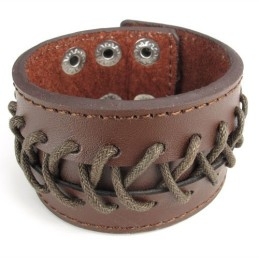 Vakkundige Vervaardiging Delicate Kleuren Betrouwbare Kwaliteit Titanium Leren Armband