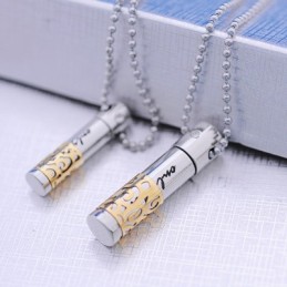 Mode Gele Sweetheart Lovers Titanium Ketting Hanger