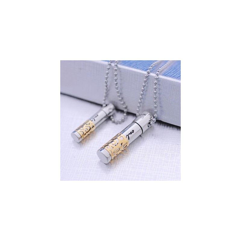 Mode Gele Sweetheart Lovers Titanium Ketting Hanger