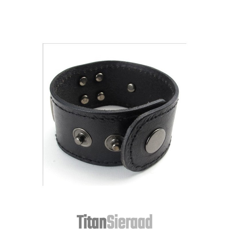 Vakkundige Vervaardiging Delicate Kleuren Betrouwbare Kwaliteit Titanium Leren Armband
