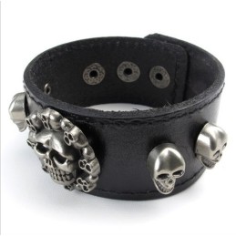 Vakkundige Vervaardiging Delicate Kleuren Betrouwbare Kwaliteit Titanium Leren Armband