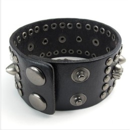 Geavanceerde Technologie, Delicate Kleuren, Uitstekende Kwaliteit Titanium Leren Armband