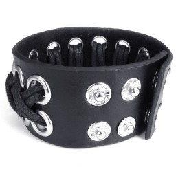 Vakkundige Vervaardiging Delicate Kleuren Betrouwbare Kwaliteit Titanium Leren Armband