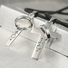 Mannelijke En Vrouwelijke Symbolen Geliefde Geliefden Ketting Hanger