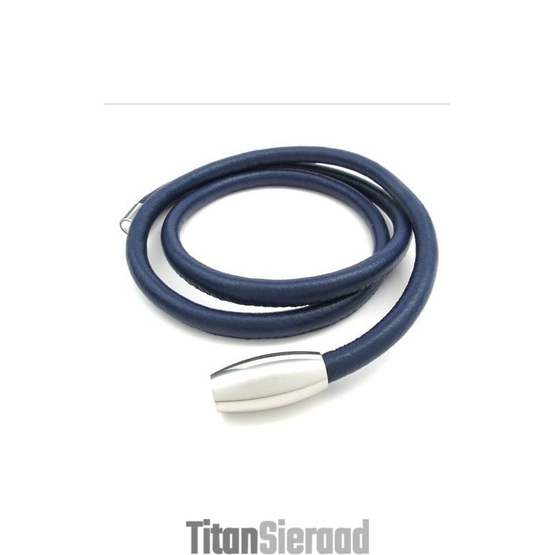 Deft Design Delicate Kleuren Uitstekende Kwaliteit Titanium Leren Ketting