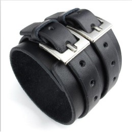 Vakkundige Vervaardiging Delicate Kleuren Betrouwbare Kwaliteit Titanium Leren Armband