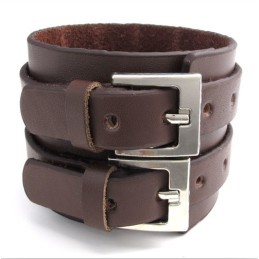 Vakkundige Vervaardiging Delicate Kleuren Betrouwbare Kwaliteit Titanium Leren Armband
