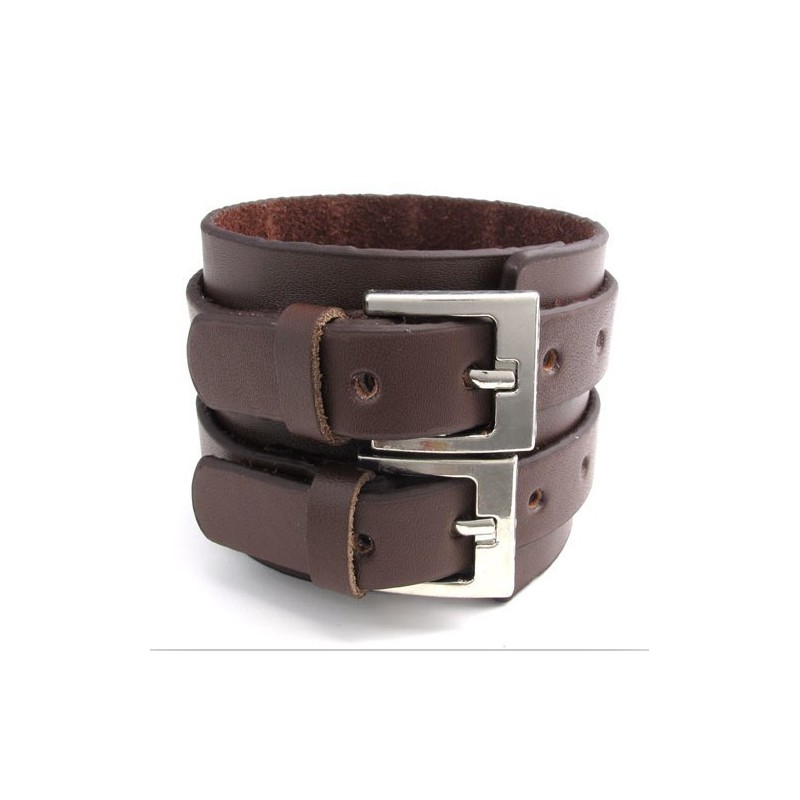 Vakkundige Vervaardiging Delicate Kleuren Betrouwbare Kwaliteit Titanium Leren Armband