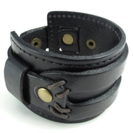 Vakkundige Vervaardiging Delicate Kleuren Betrouwbare Kwaliteit Titanium Leren Armband