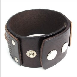 Vakkundige Vervaardiging Delicate Kleuren Betrouwbare Kwaliteit Titanium Leren Armband