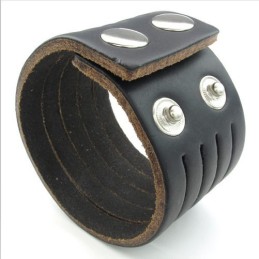 Vakkundige Vervaardiging Delicate Kleuren Betrouwbare Kwaliteit Titanium Leren Armband