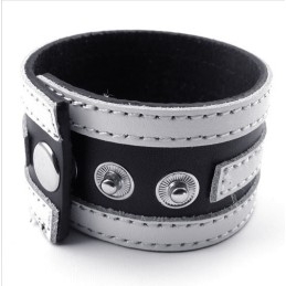 Vakkundige Vervaardiging Delicate Kleuren Betrouwbare Kwaliteit Titanium Leren Armband