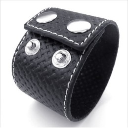 Vakkundige Vervaardiging Delicate Kleuren Betrouwbare Kwaliteit Titanium Leren Armband
