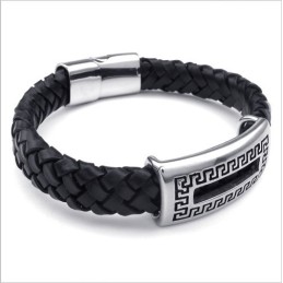 Behendig Ontwerp, Delicate Kleuren, Betrouwbare Kwaliteit Titanium Leren Armband