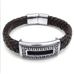 Behendig Ontwerp, Delicate Kleuren, Betrouwbare Kwaliteit Titanium Leren Armband