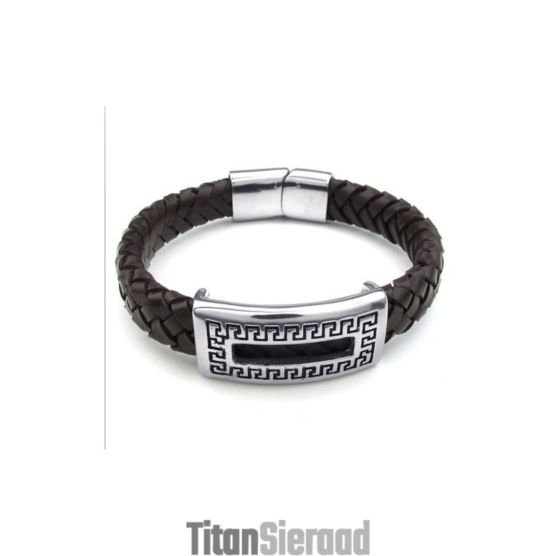 Behendig Ontwerp, Delicate Kleuren, Betrouwbare Kwaliteit Titanium Leren Armband