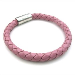 Deft Design Delicate Kleuren Uitstekende Kwaliteit Titanium Leren Bangle