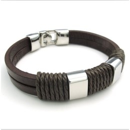 Behendig Ontwerp, Delicate Kleuren, Betrouwbare Kwaliteit Titanium Leren Armband