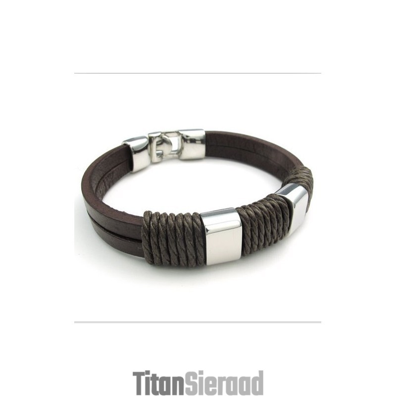 Behendig Ontwerp, Delicate Kleuren, Betrouwbare Kwaliteit Titanium Leren Armband
