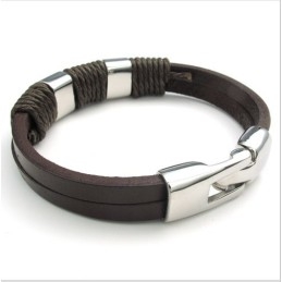 Behendig Ontwerp, Delicate Kleuren, Betrouwbare Kwaliteit Titanium Leren Armband