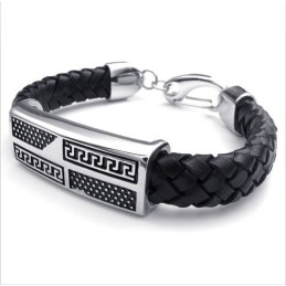 Deft Design Delicate Kleuren Superieure Kwaliteit Titanium Leren Armband