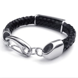 Aantrekkelijk Ontwerp, Delicate Kleuren, Uitstekende Kwaliteit Titanium Leren Armband