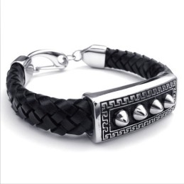 Behendig Ontwerp, Delicate Kleuren, Betrouwbare Kwaliteit Titanium Leren Armband