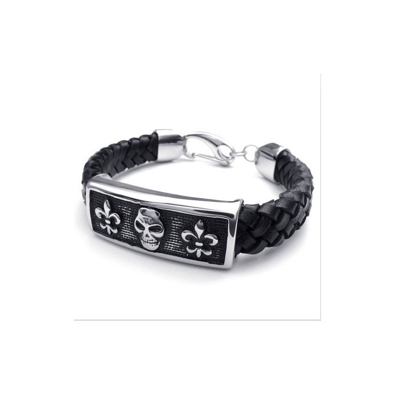 Aantrekkelijk Ontwerp, Delicate Kleuren, Uitstekende Kwaliteit, Titanium Leren Armband Aantrekkelijk Ontwerp, Delicate Kleuren, Uitstekende Kwaliteit, Titanium Leren Armband