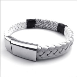 Modern Design, Delicate Kleuren, Betrouwbare Kwaliteit Titanium Leren Armband