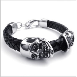 Modern Design, Delicate Kleuren, Betrouwbare Kwaliteit Titanium Leren Armband