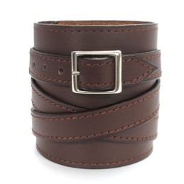 Fijn Bewerkte, Delicate Kleuren, Betrouwbare Kwaliteit Titanium Leren Armband