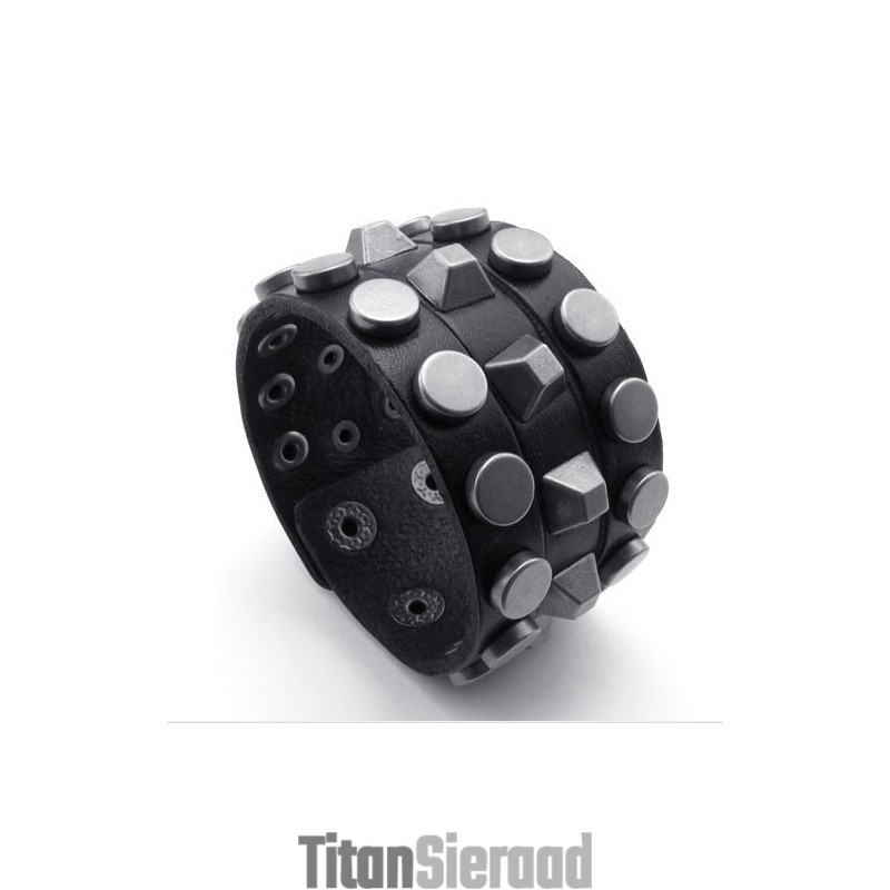 Modern Design, Delicate Kleuren, Uitstekende Kwaliteit Titanium Leren Armband